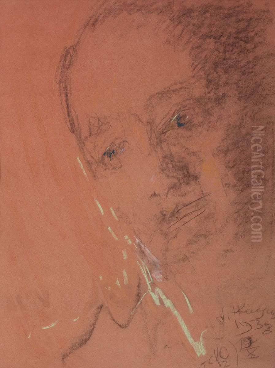 Portret Jana Leszczynskiego Oil Painting by Stanislaw Ignacy Witkiewicz (Witkacy)