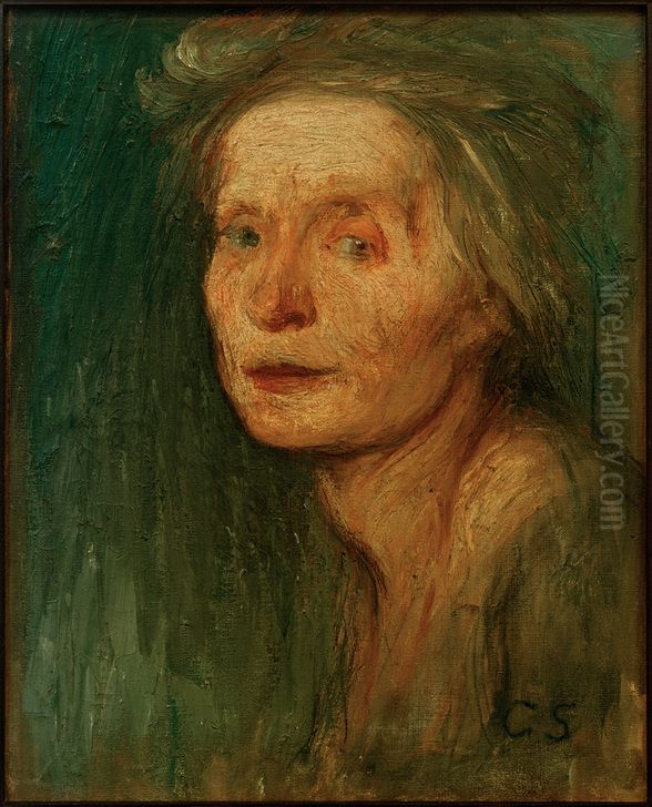 Selbstbildnis Oil Painting by Clara Siewert