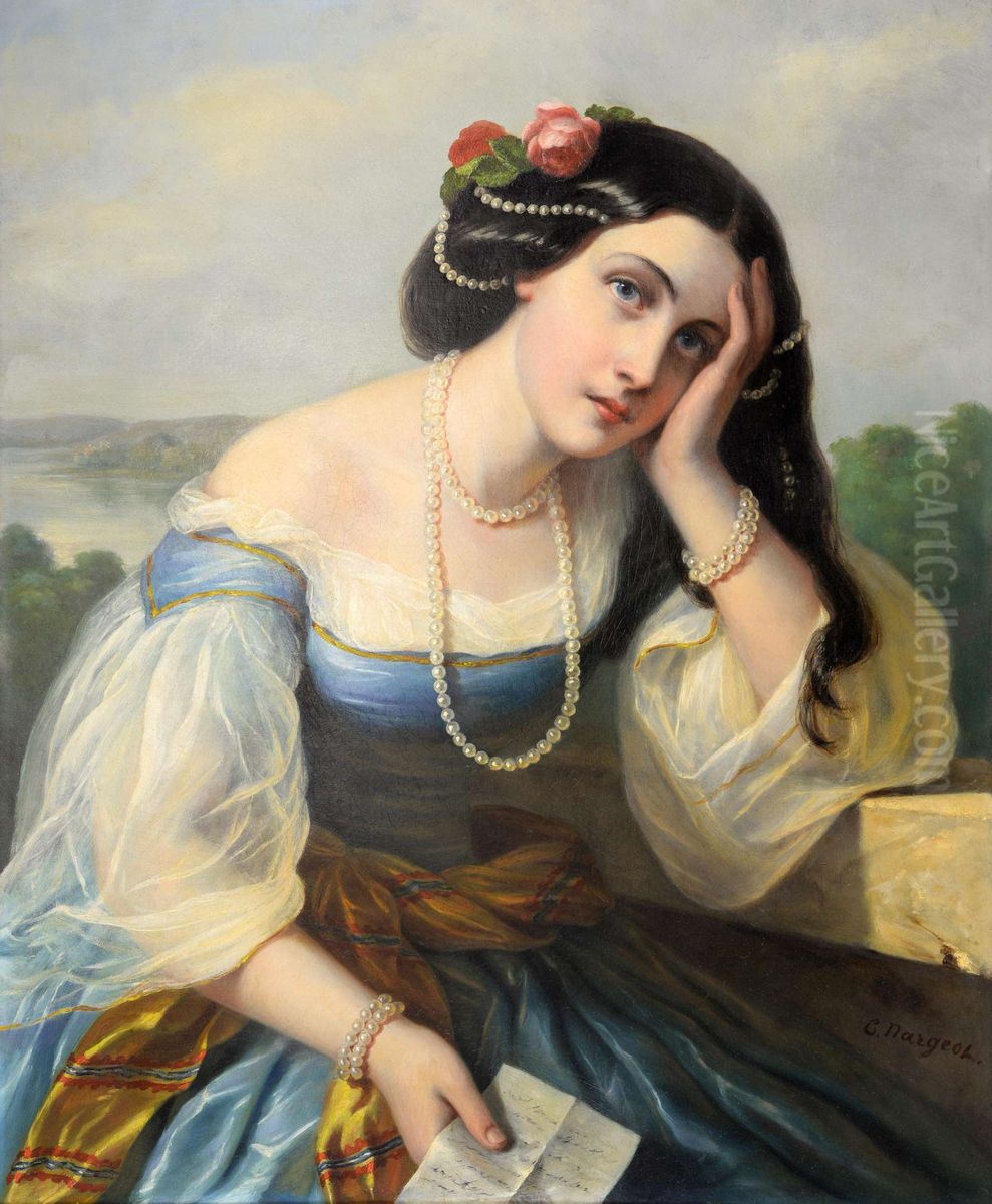 The Letter Oil Painting by Clara Nargeot