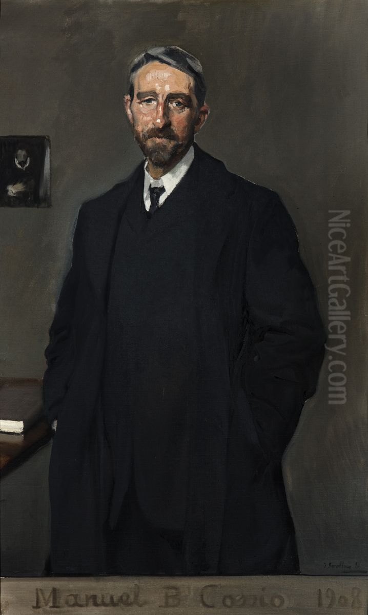 Manuel Bartolome Cossio Oil Painting by Joaquin Sorolla
