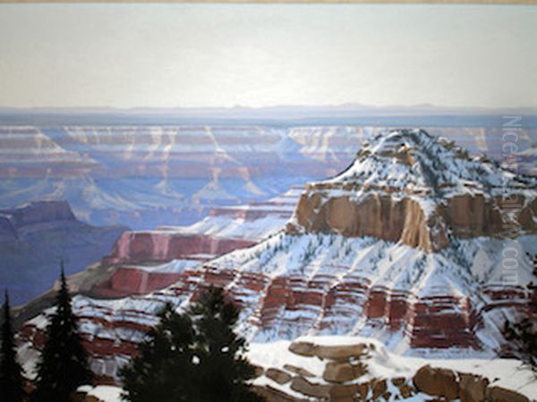 Oza Butte Oil Painting by Jimmy Floyd Jones