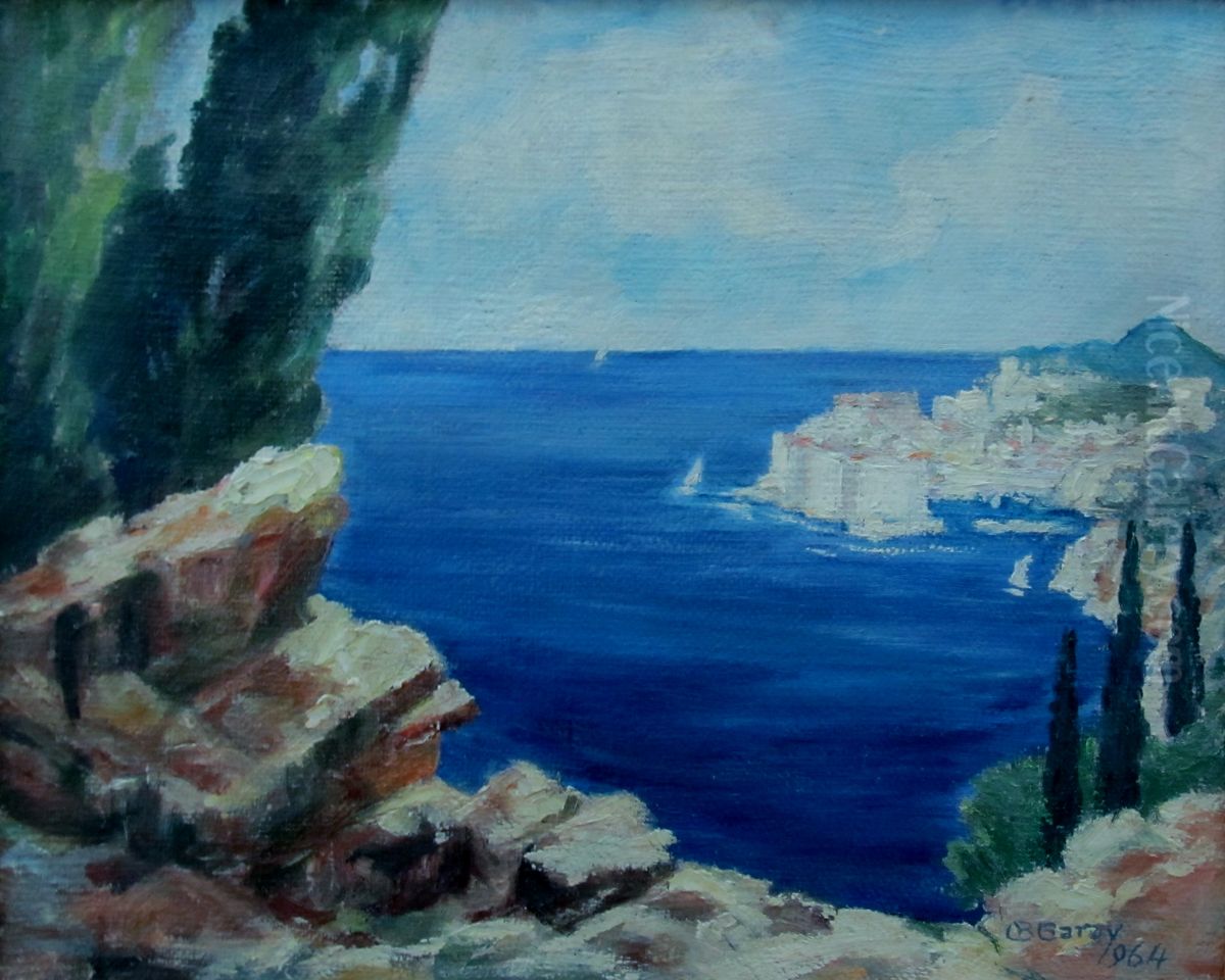 Dubrovnik, a view from the highway Oil Painting by Olga Garayova-Babylonova