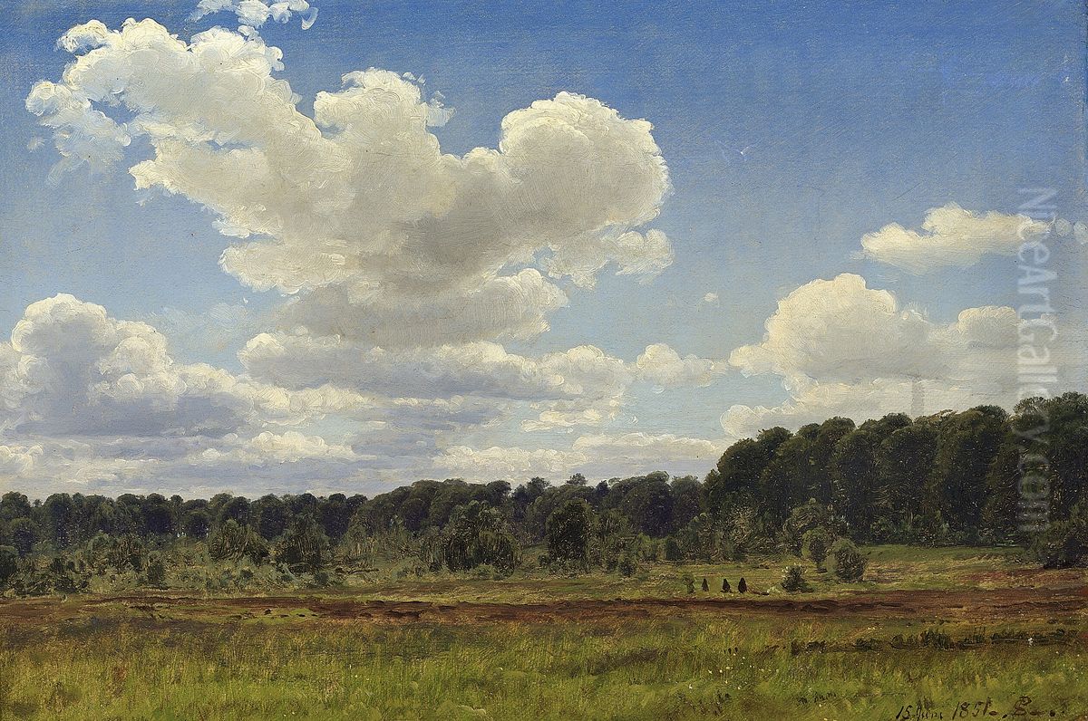 A raised bog. Oil Painting by P. C. Skovgaard