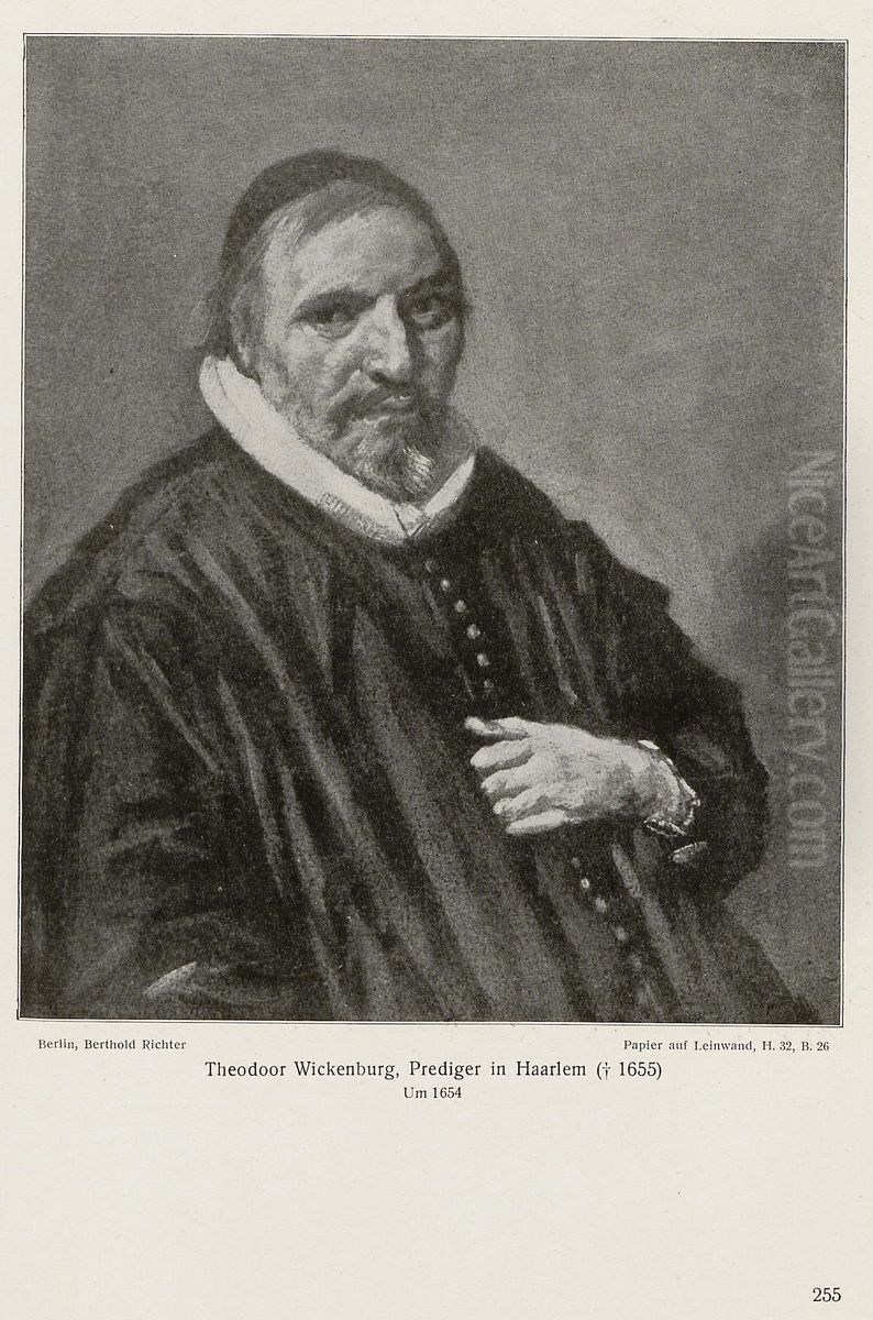 Portrait of Theodorus Wikenburg Oil Painting by Frans Hals