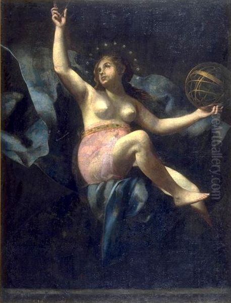 Urania, Muse of Astronomy Oil Painting by Giovanni Baglione