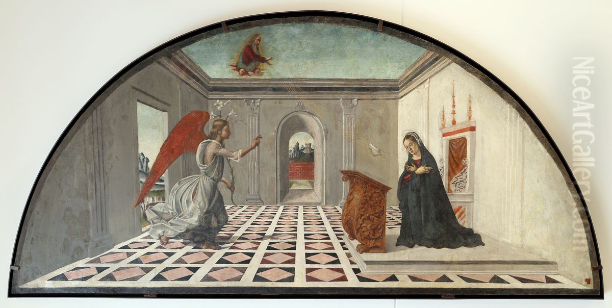 Annonciation Oil Painting by Bartolomeo Della Gatta