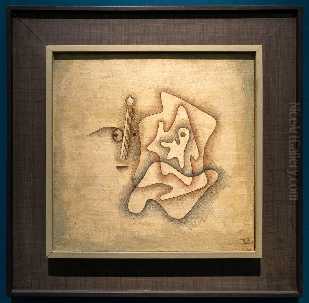 Der Horende Oil Painting by Paul Klee