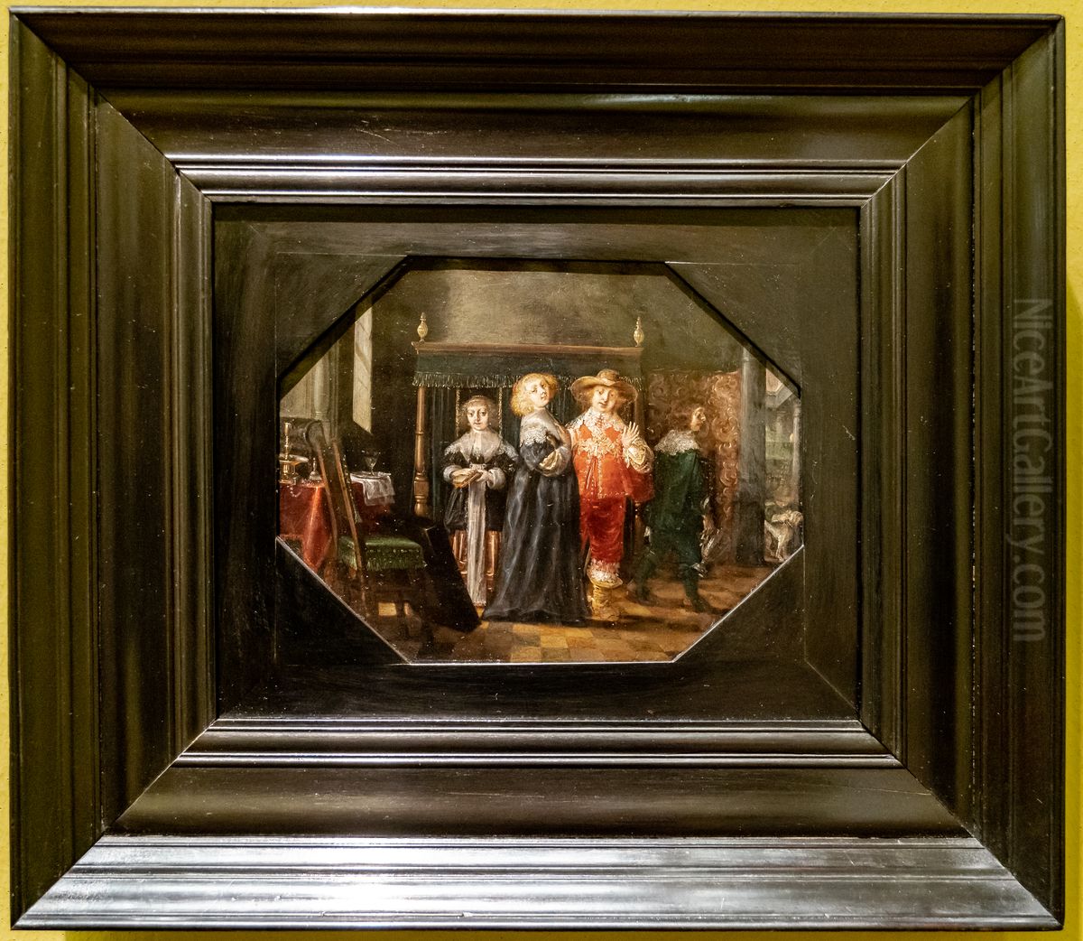 Dame bei der Toilette Oil Painting by Wolfgang Heimbach