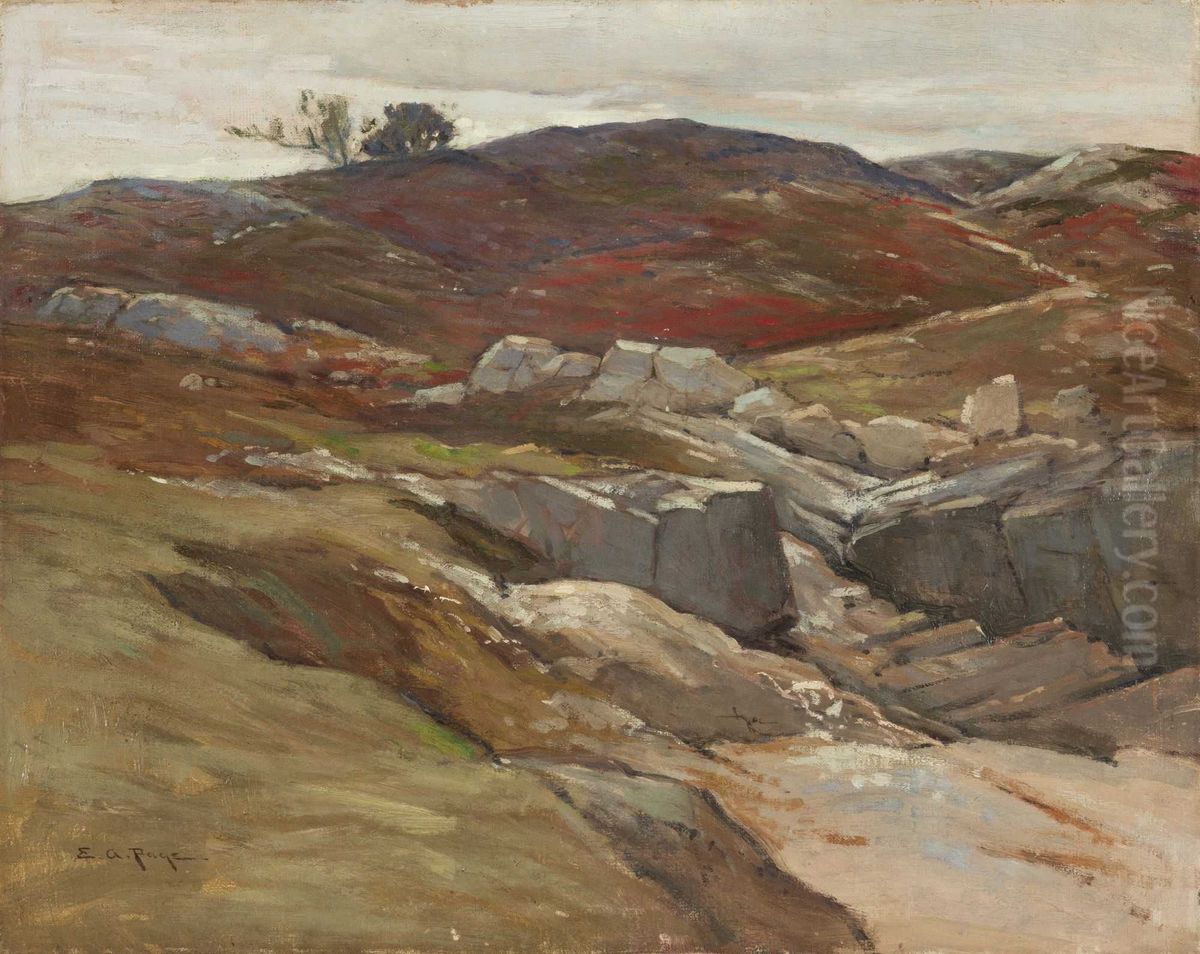 Rock Hill, Autumn Oil Painting by Edward A. Page