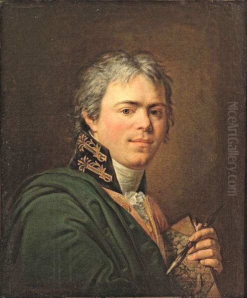 Self-portrait Oil Painting by Andrey Ivanovich Ivanov