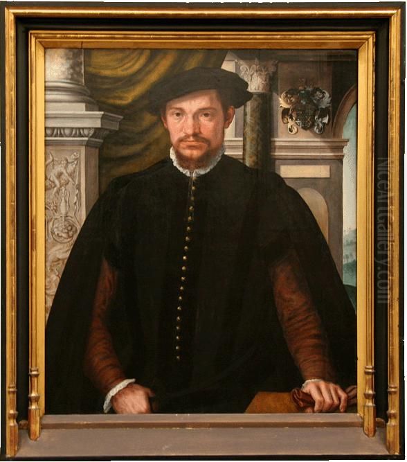 Portrait of Guillaume de Norman (de Jonge) (?) Oil Painting by Orley, Bernard van
