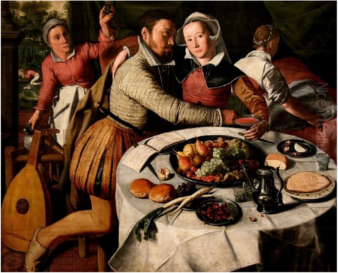 Der verlorene Sohn Oil Painting by Huybrecht Beuckeleer