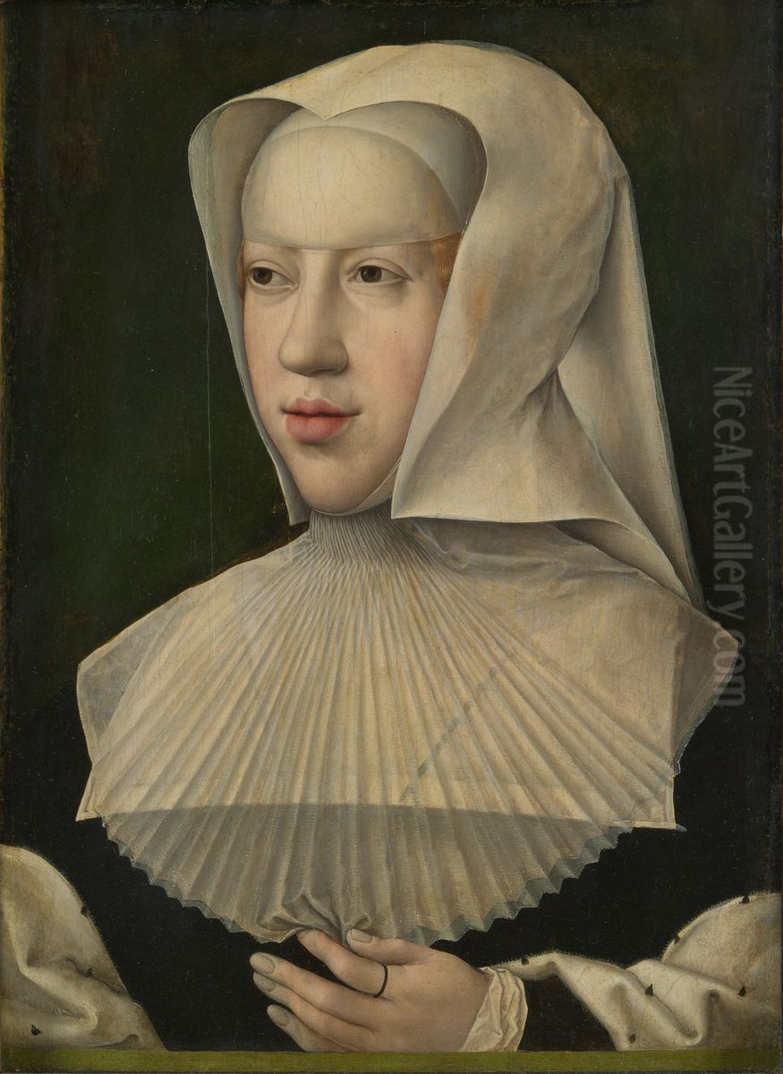 Portrait ofMargaret of Austria, Duchess of Savoy(1480-1530) Oil Painting by Orley, Bernard van
