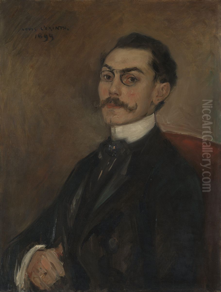 Portrait of Dr Ferdinand Mainzer, Oil Painting by Lovis (Franz Heinrich Louis) Corinth