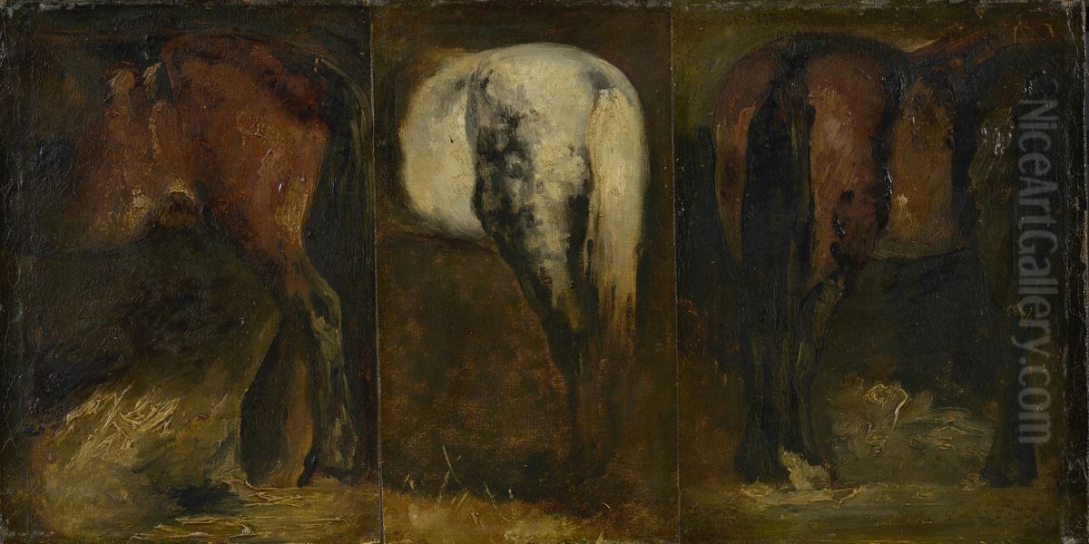 Studies van paarden Oil Painting by Theodore Gericault