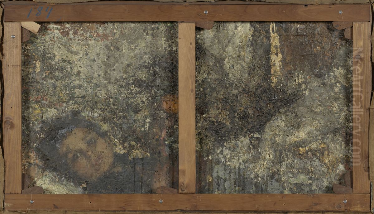 Liggend kind Oil Painting by Antonio Mancini