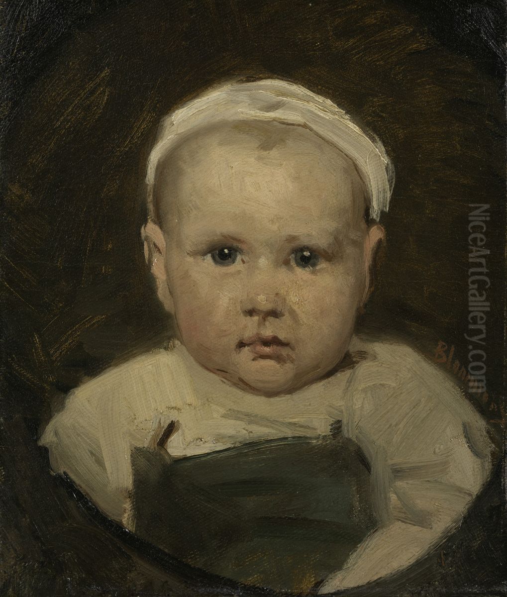 Kinderportret Oil Painting by Bernard Blommers