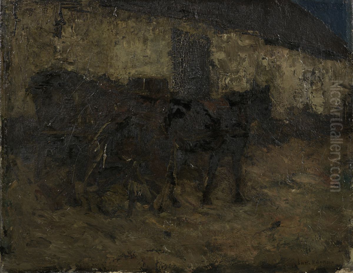 The cart Oil Painting by Suze Robertson