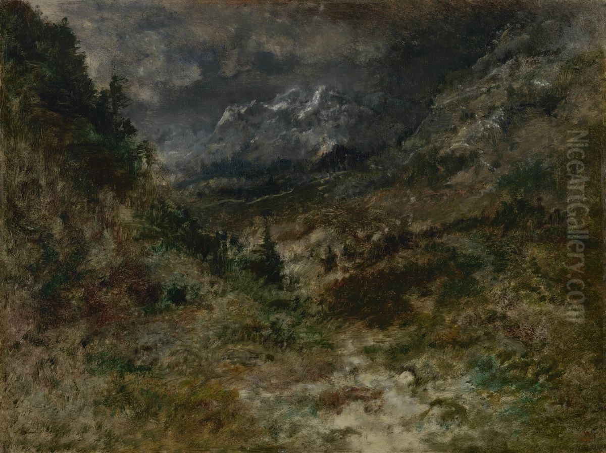 View of the Pyrenees Oil Painting by Narcisse Virgilio Diaz