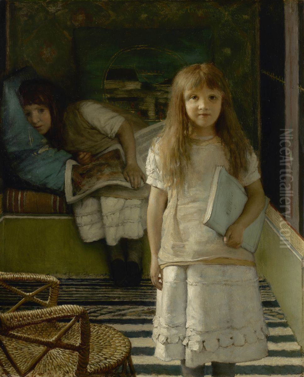 Ons hoekje (Opus nr. CXVI) Oil Painting by Lawrence Alma-Tadema
