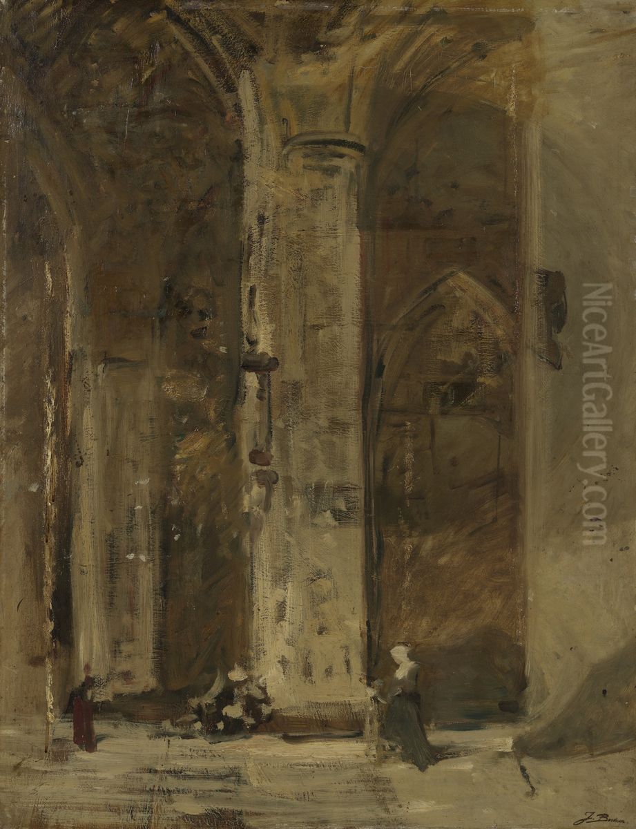 Kerk te Trier Oil Painting by Johannes Bosboom