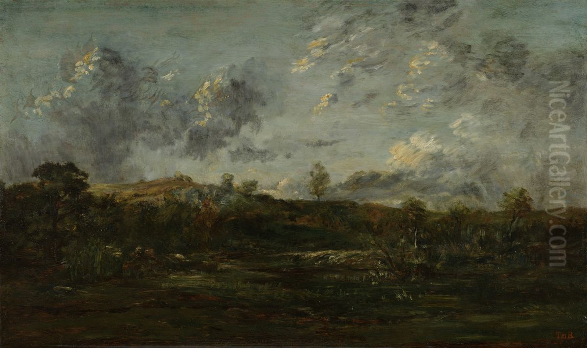 Moeras in Bourgondie Oil Painting by Theodore Rousseau