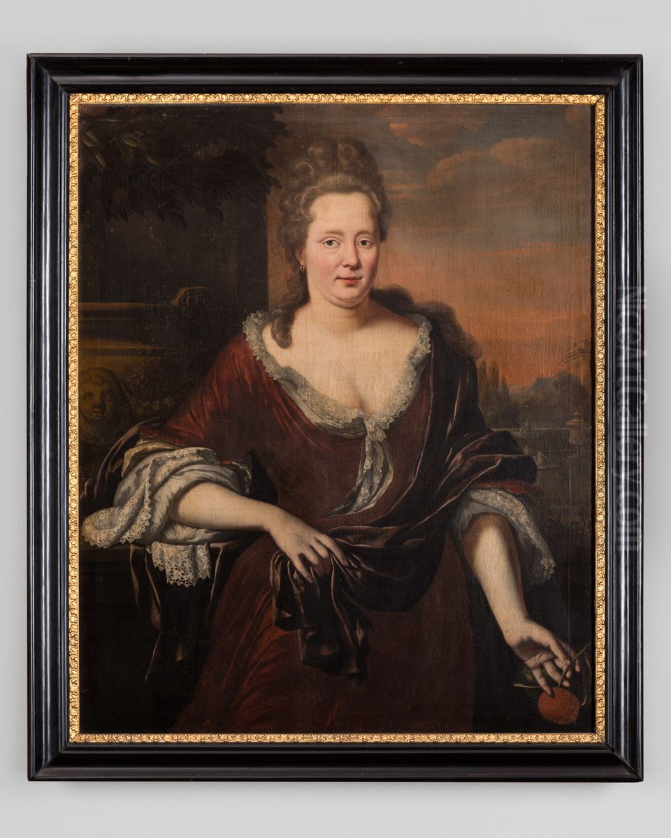 Portrait of Josina Clant tot Stedum (1660-1731) Oil Painting by Hermannus Collenius