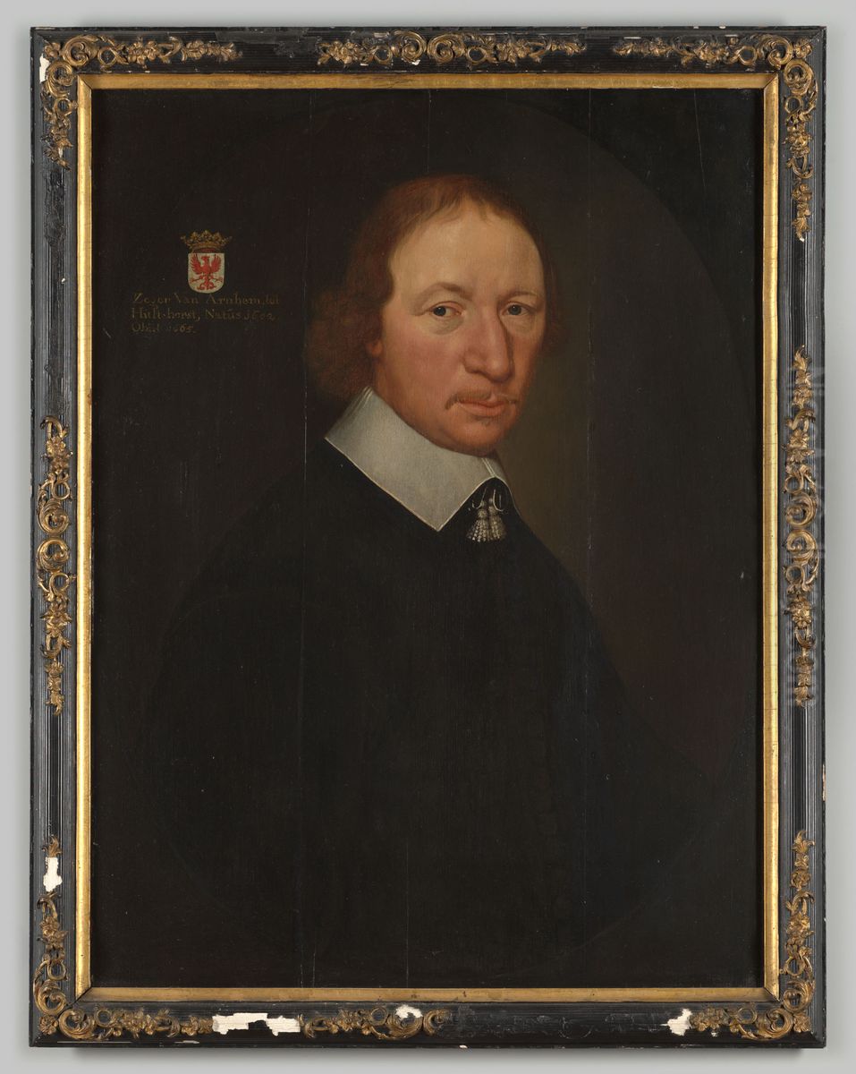 Portrait of Zeger van Arnhem (1602-1665) Oil Painting by Geldersch Landschap en Kasteelen