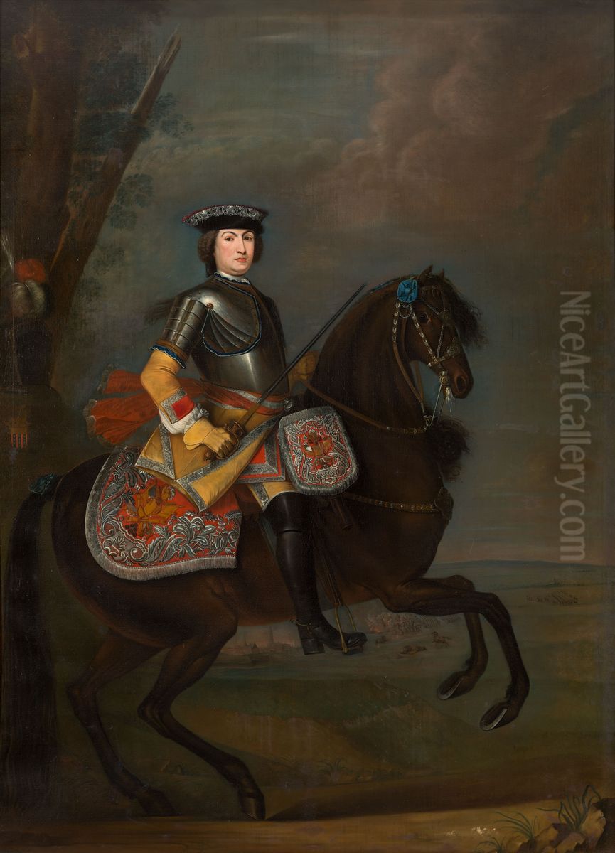 Portrait of Johan Hendrik van Isendoorn a Blois (1666-1703) Oil Painting by Johann Ludwig Tietz