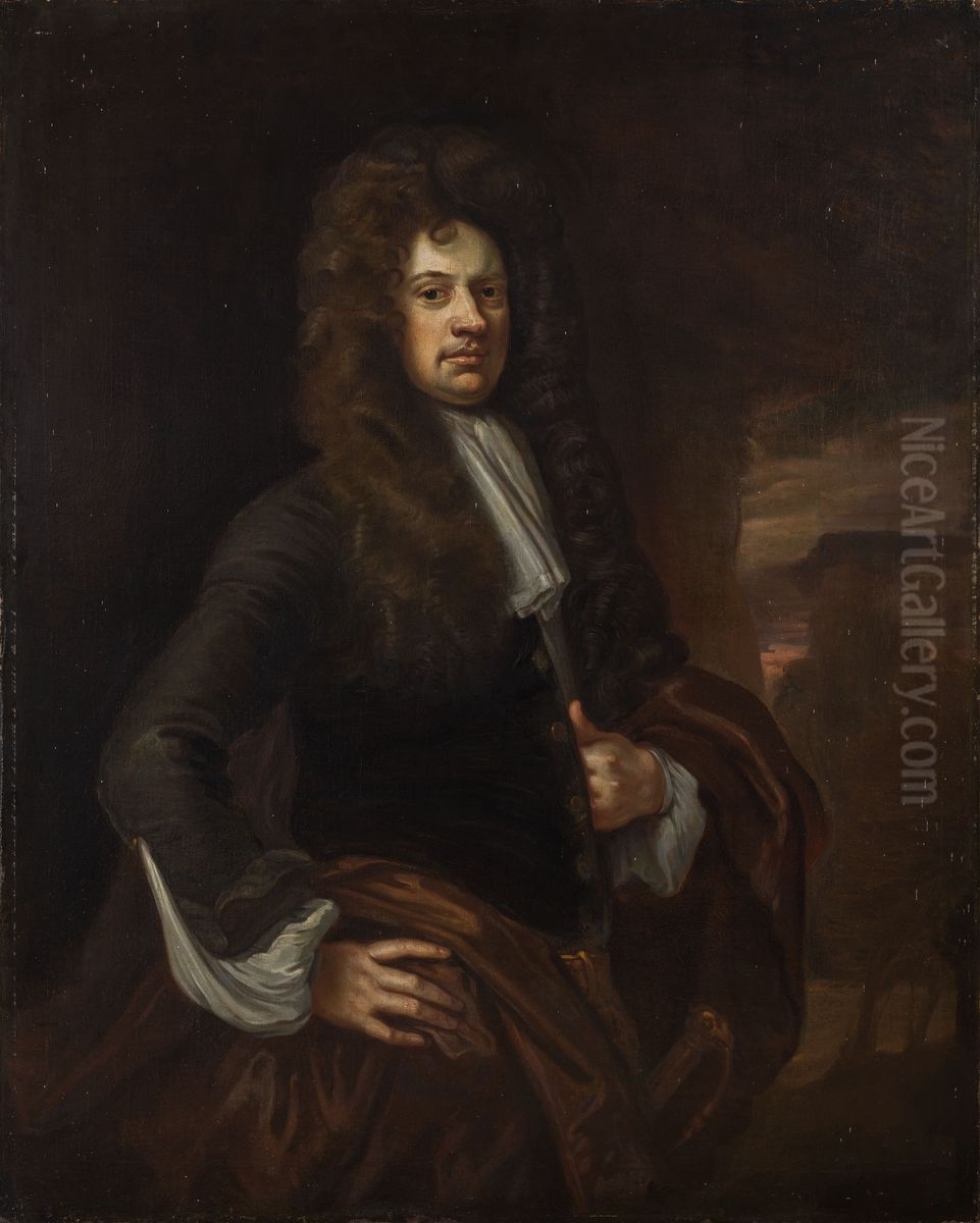 Portrait of a Gentleman Oil Painting by Godfrey Kneller