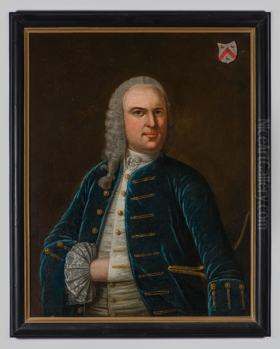 Portrait of Reinder Christoffel Willem de Wolff van Westerrode (1726-1777) Oil Painting by Arnold Kaldenbach
