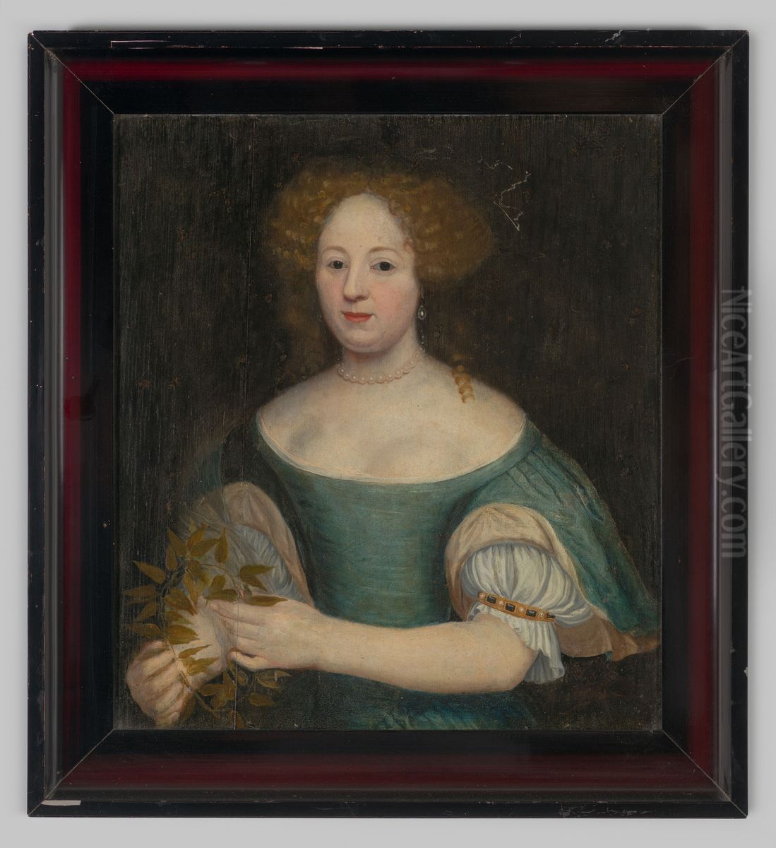 Portrait of an unknown woman Oil Painting by Geldersch Landschap en Kasteelen