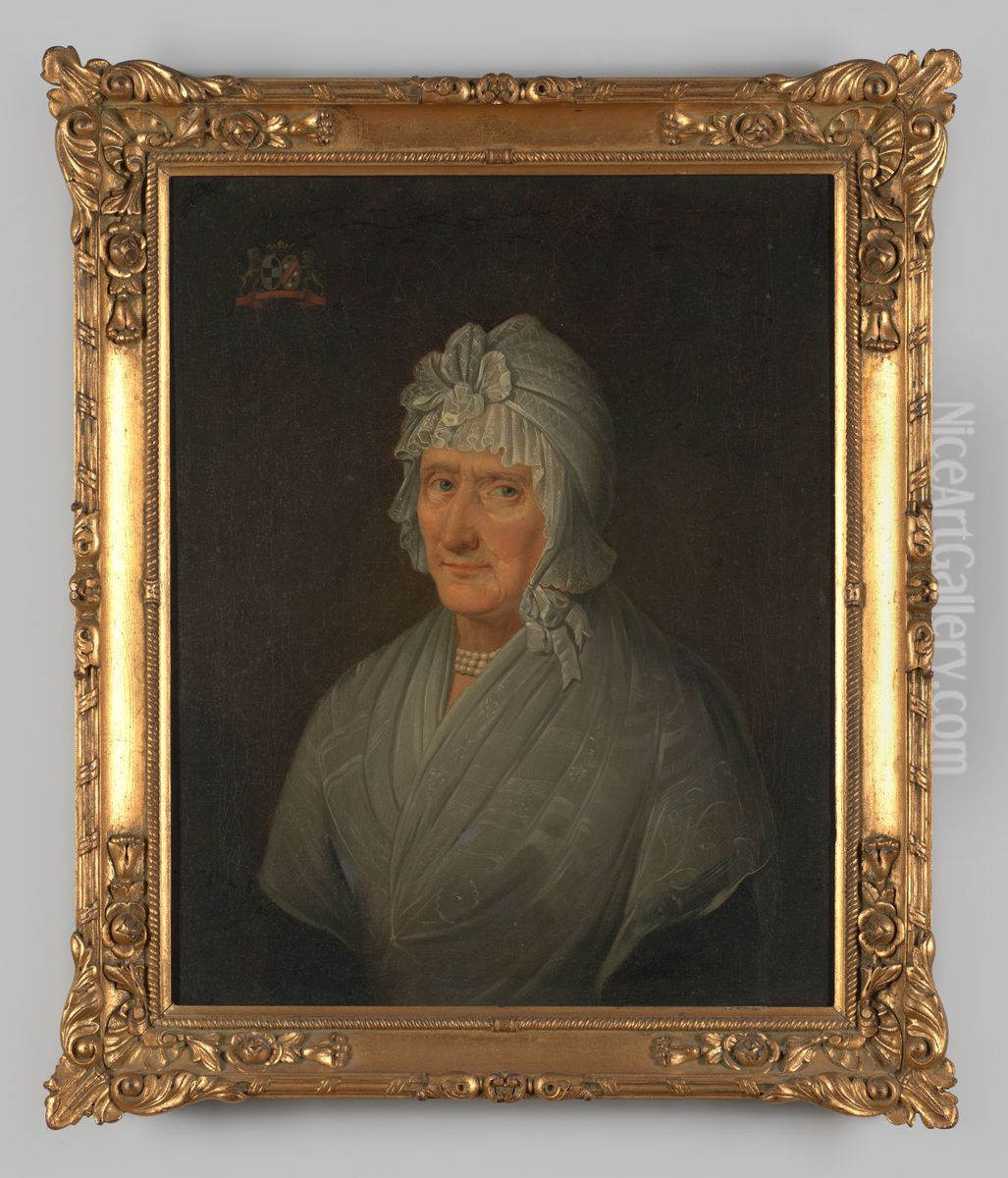 Portrait of Maria Theresia Barbara Kutschrutter (?-1812) Oil Painting by Geldersch Landschap en Kasteelen