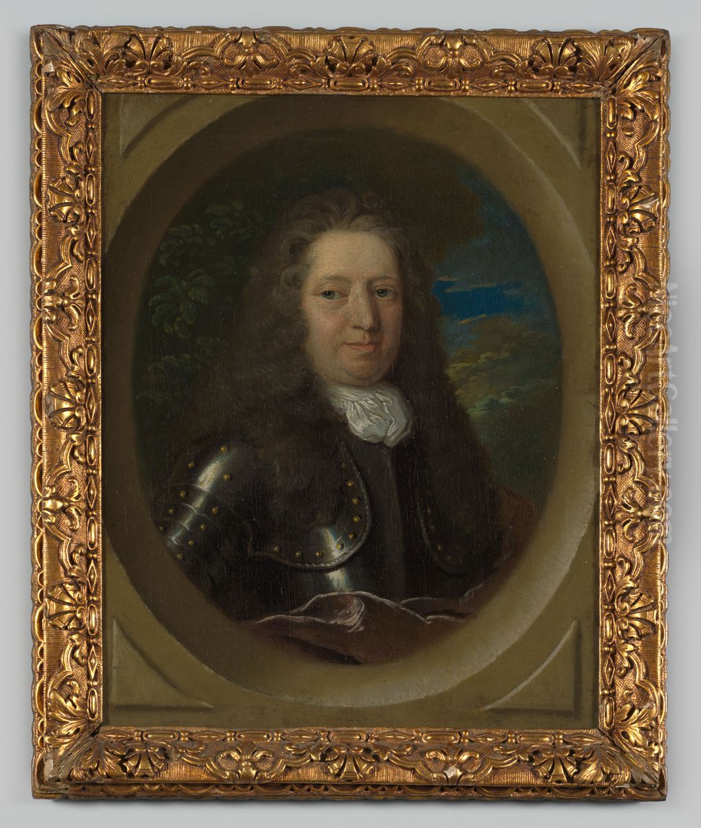 Portrait of Jacob van Wassenaer (1649-1707) Oil Painting by Constantijn Netscher