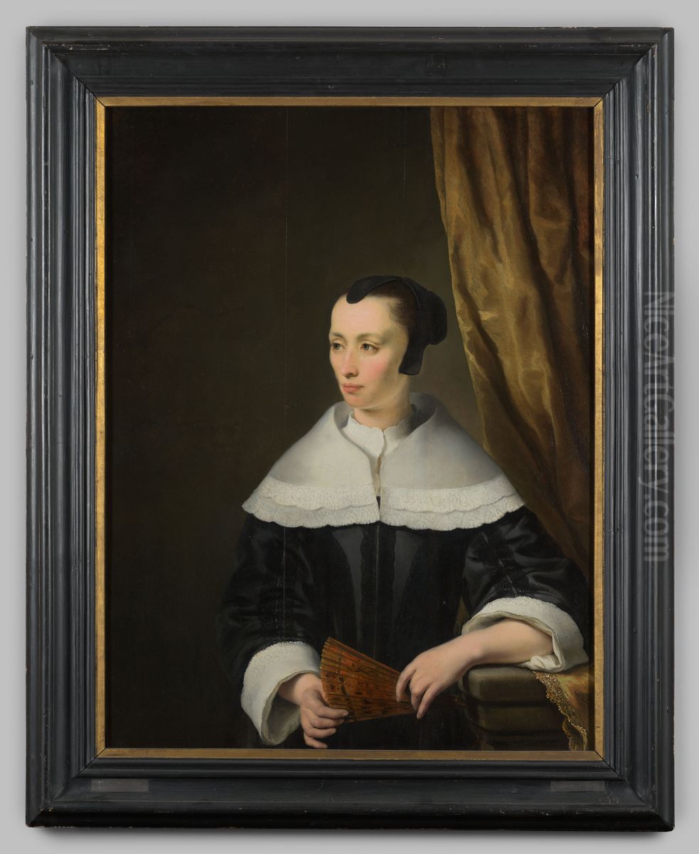 Portret van een onbekende vrouw Oil Painting by Ferdinand Bol