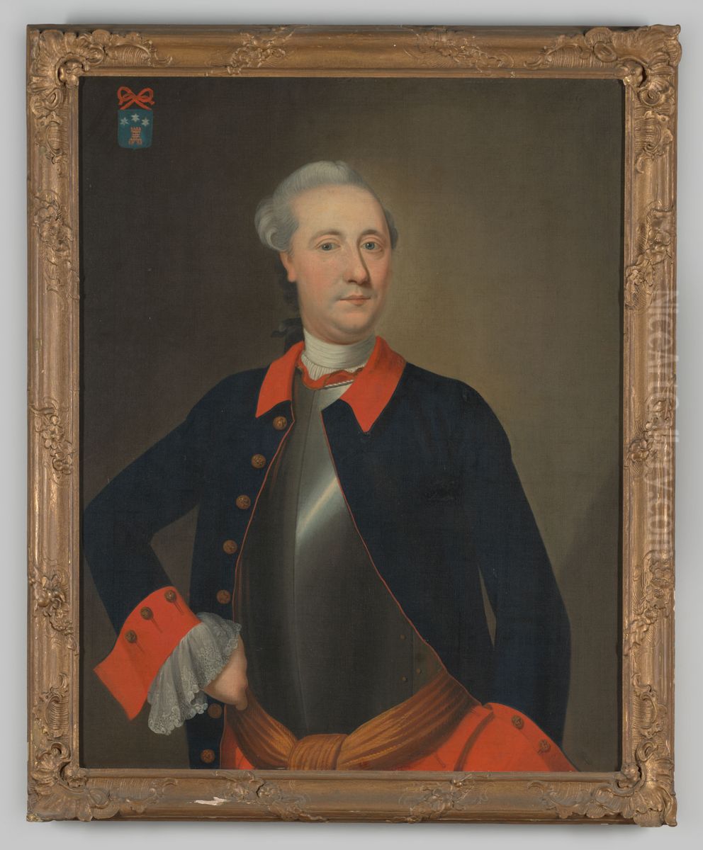 Portrait of Onno Tamminga du Tour (1719- ) Oil Painting by Pierre Frederic de la Croix