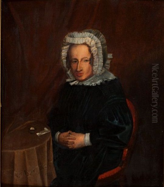 Portret van een vrouw, waarschijnlijk Maria Catharina barones van Boetzelaar Oil Painting by Jan Hendrik Heijmans
