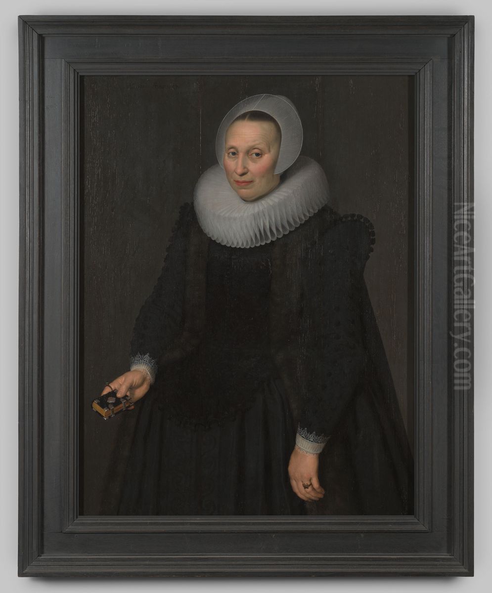 Portret van Christina van Berck Oil Painting by Geldersch Landschap en Kasteelen