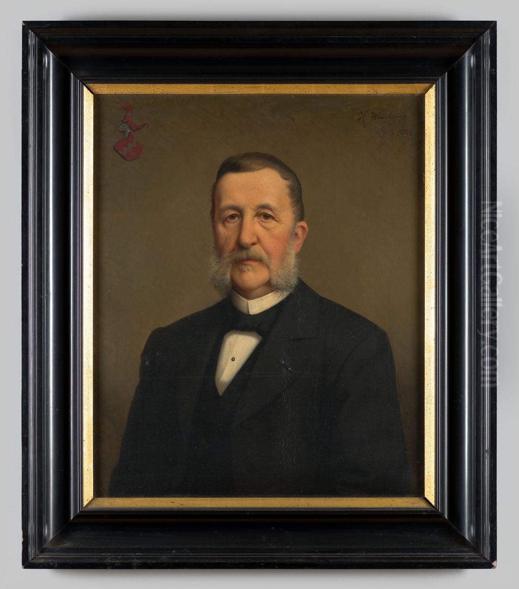 Portret van Carolus Antonius Ludovicus baron van Hugenpoth tot Aerdt Oil Painting by Heinrich Windhausen