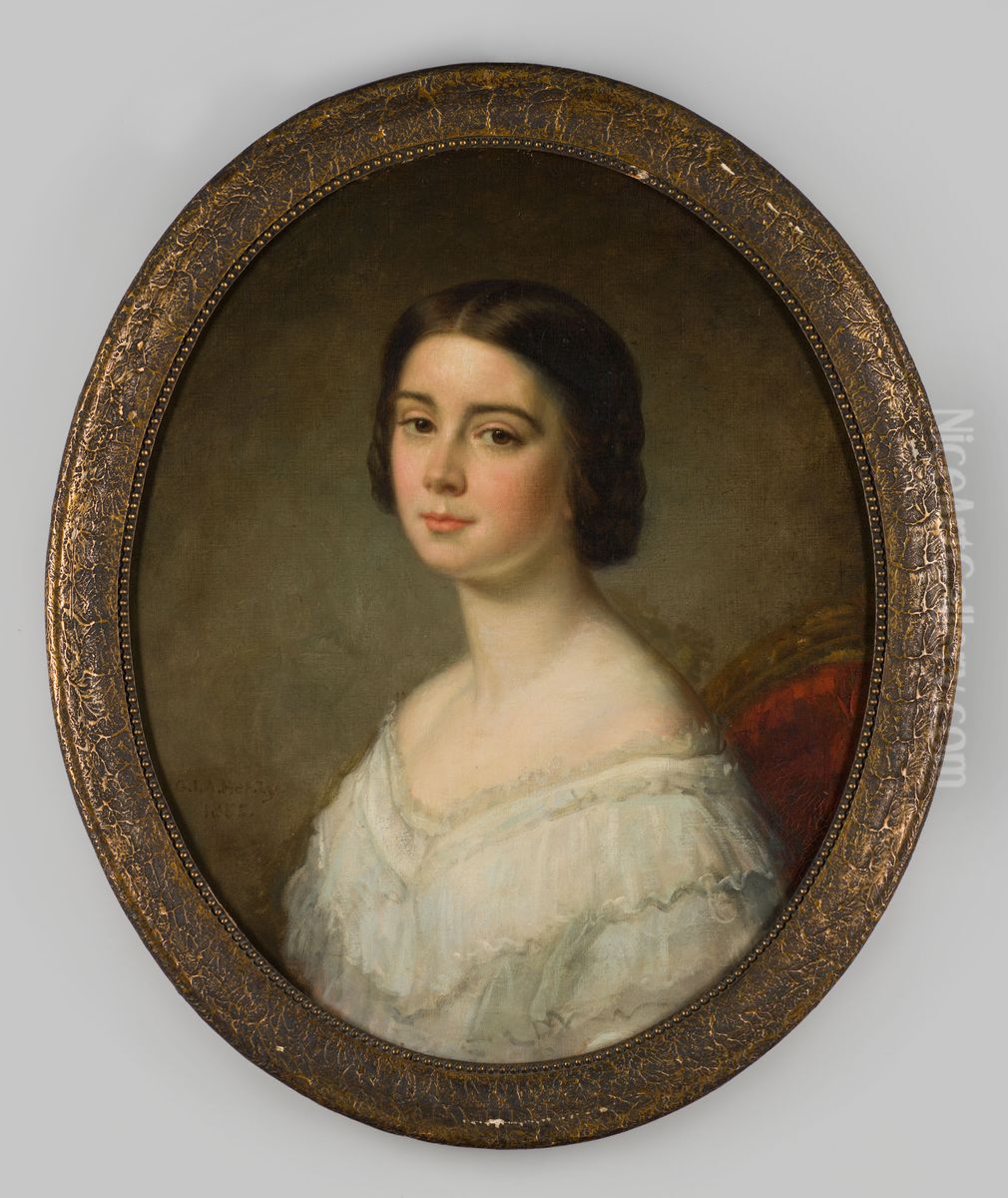 Kinderportret van Eliza Dorothea Boreel Oil Painting by George Peter Alexander Healy
