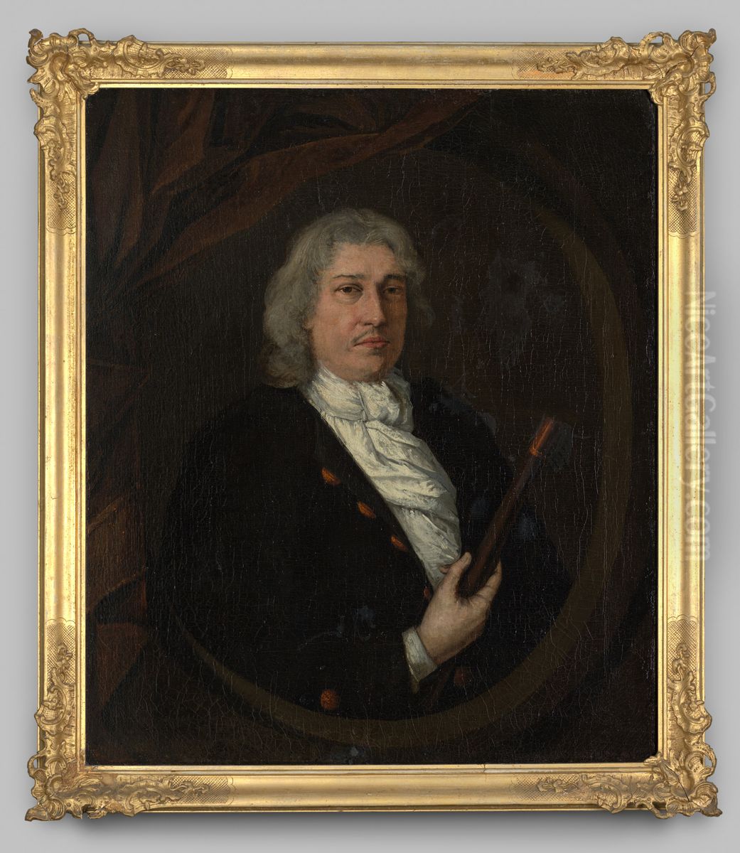 Portret van Joan van Hoorn Oil Painting by M.C. de Bruyn