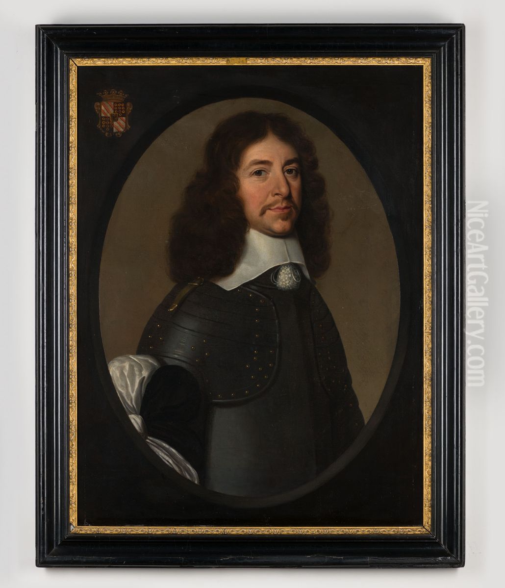 Portret van Jacob van Spaen Oil Painting by Geldersch Landschap en Kasteelen