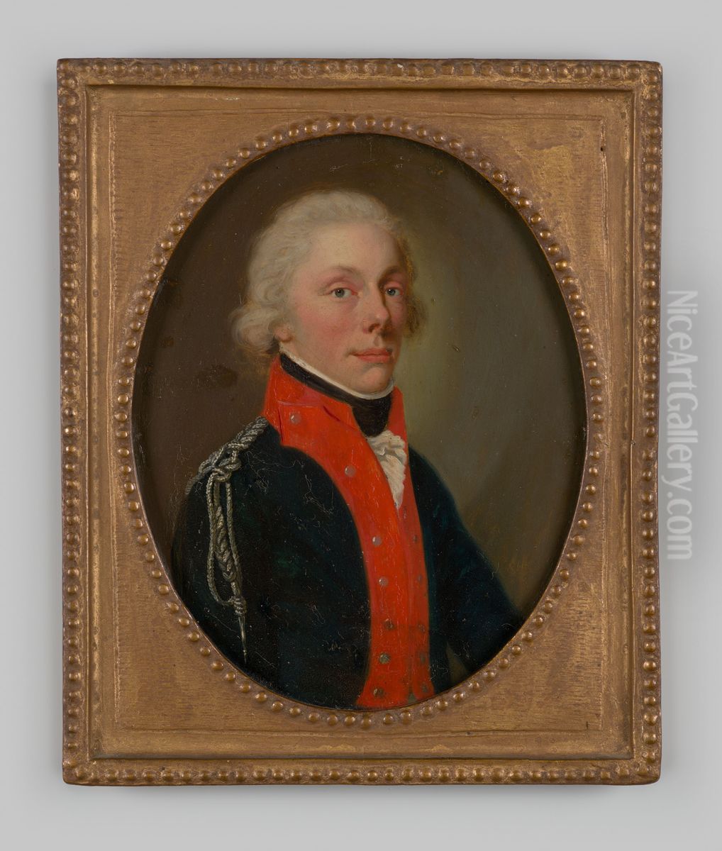 Portrait of a man, possibly Alexander Willem Jacob van Spaen (1775-1811) Oil Painting by John Parker