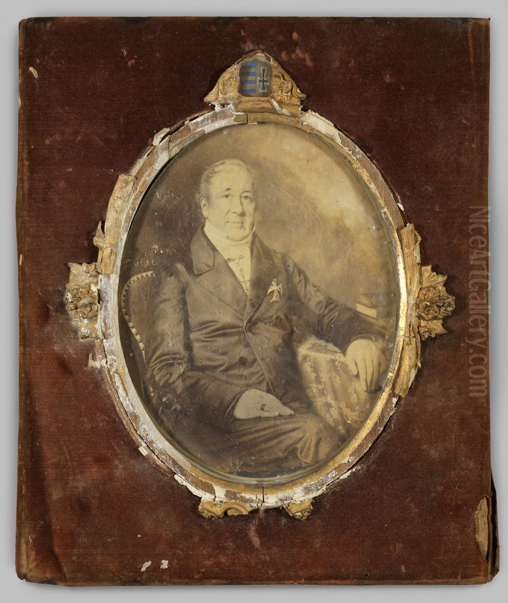 Portret van Hendrik Rudolph Willem Baron van Goltstein Oil Painting by Johan Heinrich Neuman