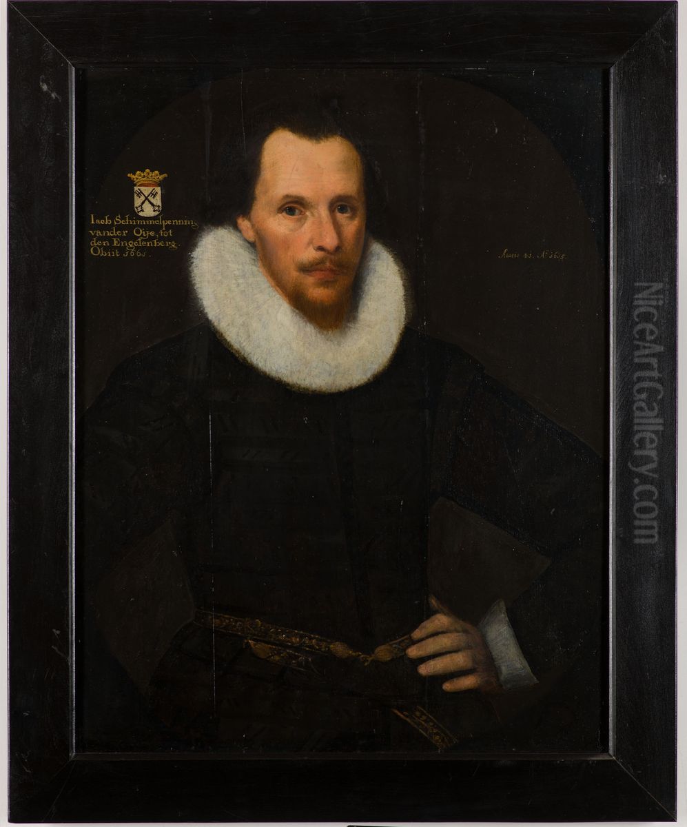 Portrait of Jacob Schimmelpenninck van der Oye (1574-1661) Oil Painting by Geldersch Landschap en Kasteelen