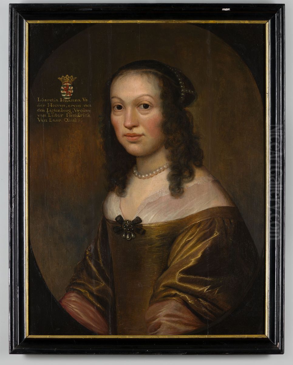 Portret van Lucretia Johanna van der Hoeven Oil Painting by Geldersch Landschap en Kasteelen