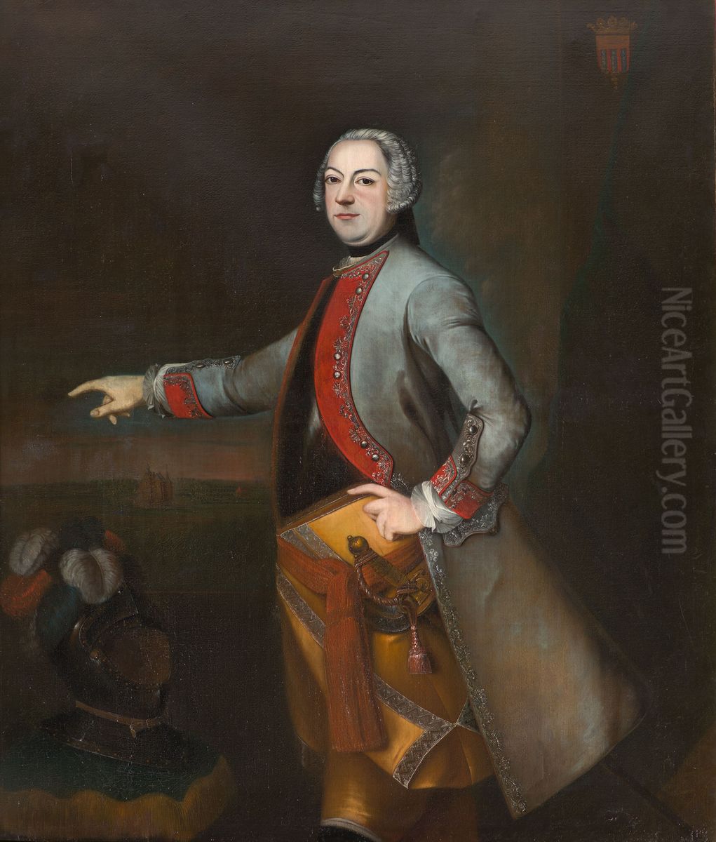 Portret van Frederik Johan van Isendoorn a Blois Oil Painting by Geldersch Landschap en Kasteelen