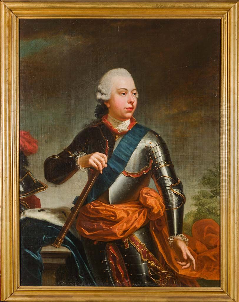 Portret van prins Willem V Oil Painting by Benjamin Samuel Bolomey