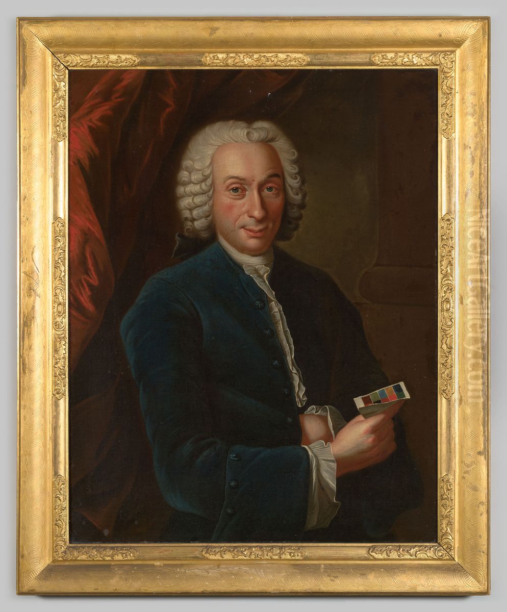 Portrait of Matthias Goswin Lups (1699-1779) Oil Painting by Willem Hengst