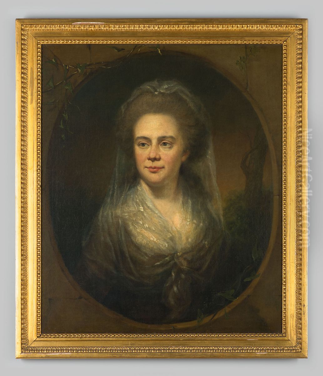 Portrait of Hermina Jacoba de Thoms (1744-1814) Oil Painting by Geldersch Landschap en Kasteelen